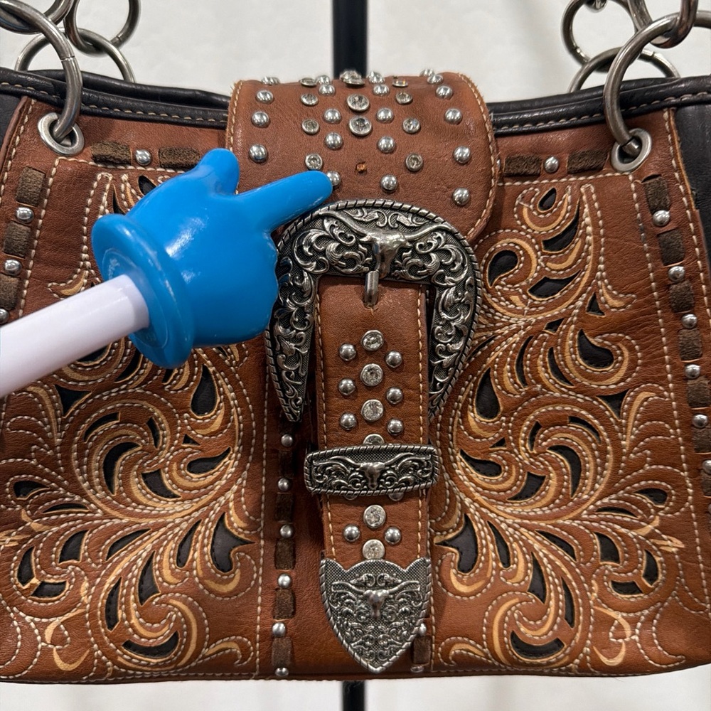 Montana west western style shoulder bag - Picture 3 of 9